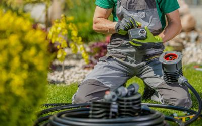 Einbau von Bewässerungsanlagen durch deine Garten Profis aus dem Rhein Main Gebiet