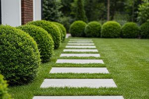 Einbau von Kantensteinen oder Rasensteinen für einen gepflegten Garten bei den Garten Profis
