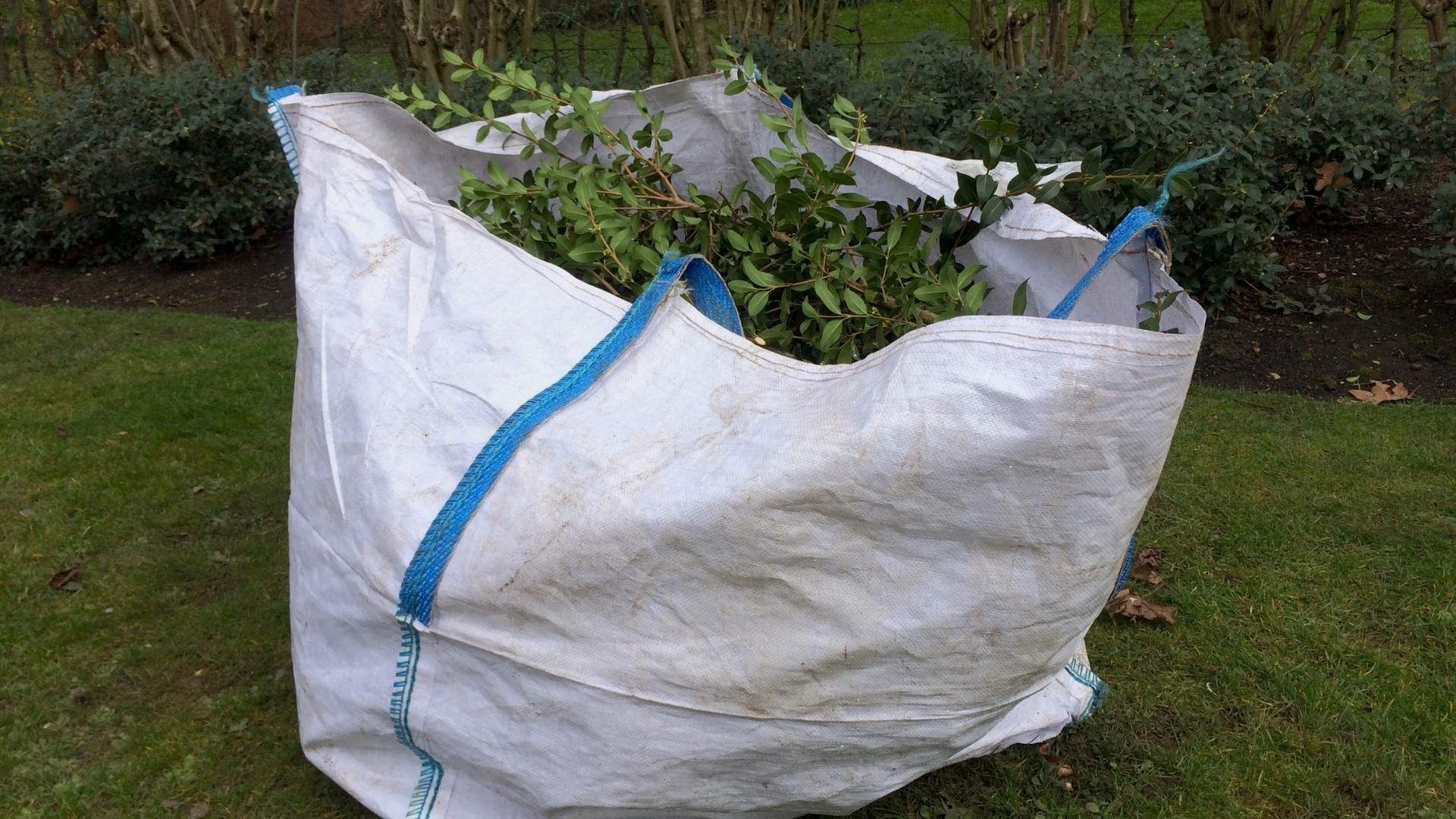 Bild von Sack mit Schnittgut von den Garten Profis aus dem Rhein Main Gebiet